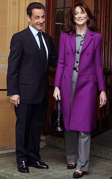 भारत दौरे पर ब्रूनी संग सरकोजी...| सरकोजी-‍ब्रूनी की प्रेम-कहानी