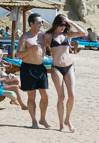 भारत दौरे पर ब्रूनी संग सरकोजी...| सरकोजी-‍ब्रूनी की प्रेम-कहानी