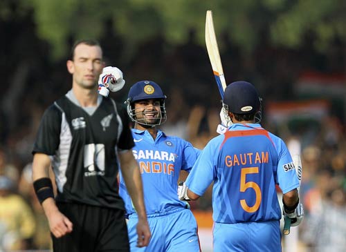 न्‍यूजीलैंड के खिलाफ भारत की अजेय बढ़त