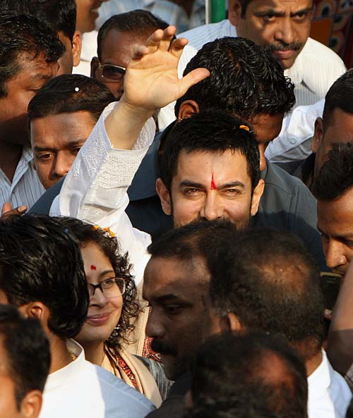 गणतंत्र दिवस पर धोबी घाट पहुंचे आमिर