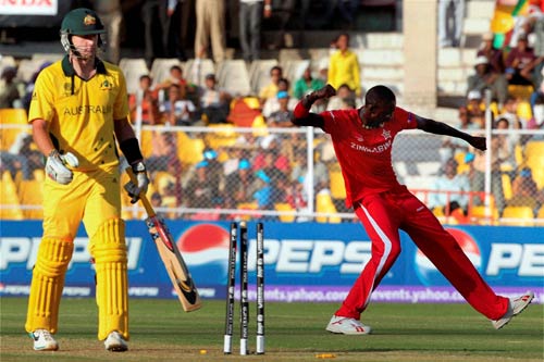 कंगारुओं ने जिम्‍बाब्‍वे को दी करारी मात