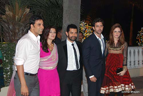 मामू की दावत, सितारों की मौज | गुलजार हुई रिसेप्‍शन पार्टी