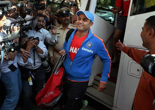 विश्‍वकप के लिए अभ्‍यास करते भारतीय खिलाड़ी...