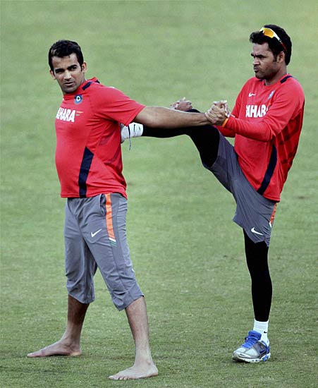 भारतीय खिलाडि़यों ने खूब पसीना बहाया