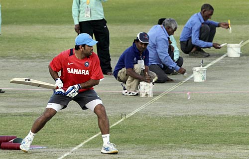 भारतीय खिलाडि़यों ने खूब पसीना बहाया