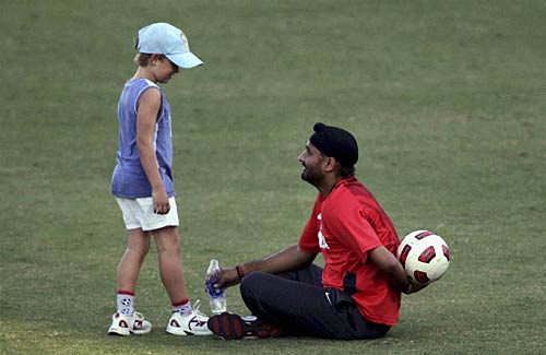 भारतीय खिलाडि़यों ने खूब पसीना बहाया