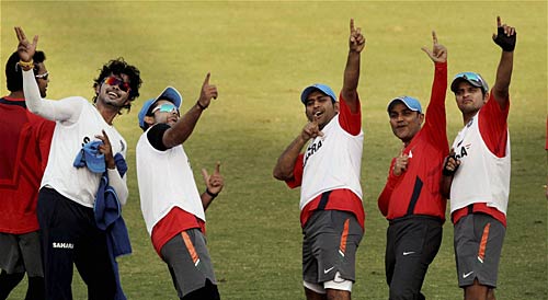 भारतीय खिलाडि़यों ने खूब पसीना बहाया