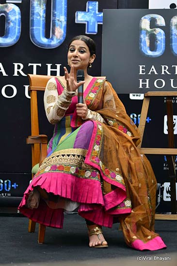 जलवायु परिवर्तन अभियान को बढ़ावा देने पहुंची विद्या