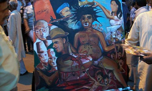 हजारे के आंदोलन की आंधी । करप्‍शन के खिलाफ हल्‍ला बोल