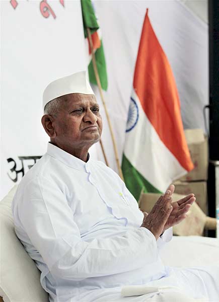 अन्ना की मुहिम को जन समर्थन  । फोटोः जनआंदोलन