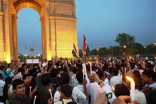 अन्ना की मुहिम को जन समर्थन  । फोटोः जनआंदोलन