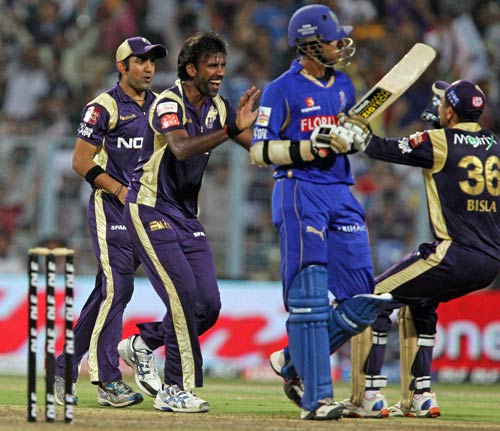 कोलकाता ने 8 विकेट से राजस्‍थान को दी मात...