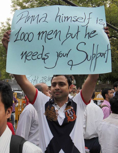 करप्शन के खिलाफ जुटा पूरा हिन्दुस्तान । जनसमर्थन