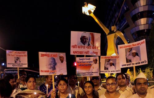 करप्शन के खिलाफ जुटा पूरा हिन्दुस्तान । जनसमर्थन