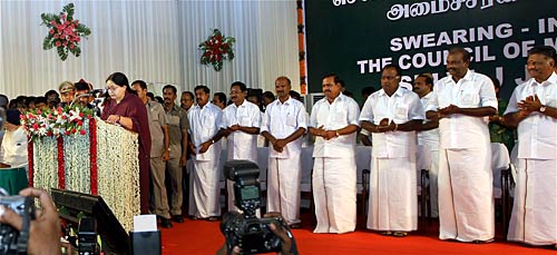 जयललिता बनी तमिलनाडु की मुख्‍यमंत्री