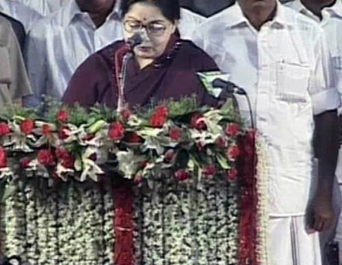 जयललिता बनी तमिलनाडु की मुख्‍यमंत्री