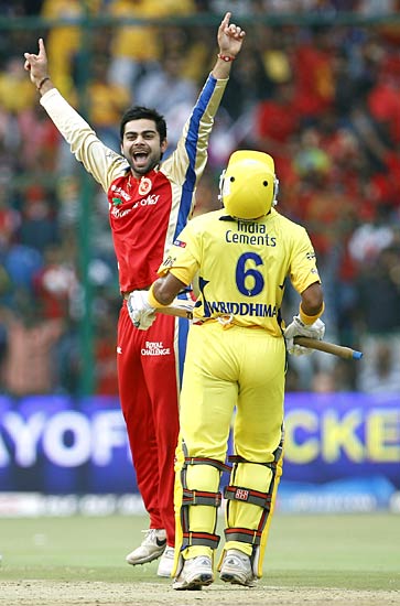 बैंगलोर ने चेन्‍नई को 8 विकेट से हराया