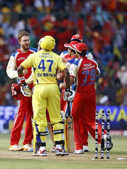 बैंगलोर ने चेन्‍नई को 8 विकेट से हराया