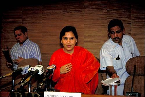 उमा भारती की अनदेखी तस्‍वीरें