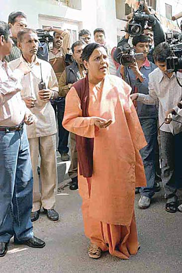 उमा भारती की अनदेखी तस्‍वीरें