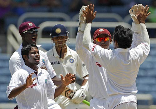 भारत-वेस्टइंडीज किंग्सटन टेस्ट, पहले दिन की झलकियां