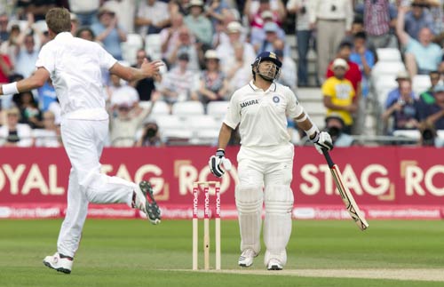 नॉटिंघम टेस्‍ट: दूसरे दिन द्रविड़ और ब्रॉड ने अपनी चमक बिखेरी