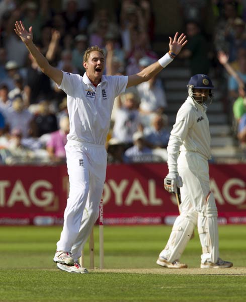 नॉटिंघम टेस्‍ट: दूसरे दिन द्रविड़ और ब्रॉड ने अपनी चमक बिखेरी