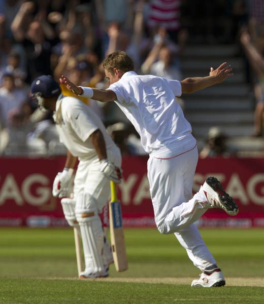 नॉटिंघम टेस्‍ट: दूसरे दिन द्रविड़ और ब्रॉड ने अपनी चमक बिखेरी