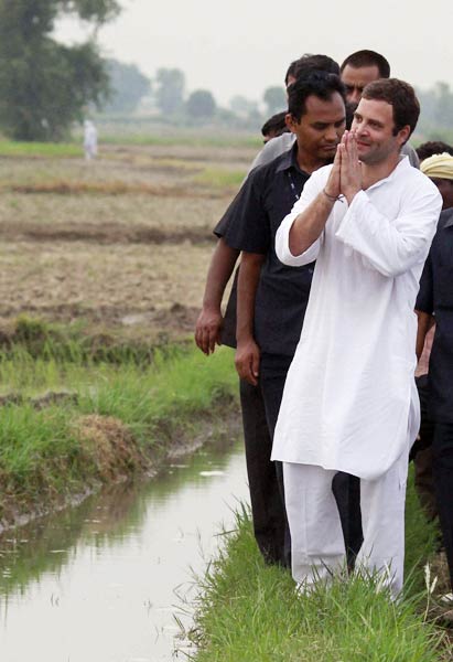 राहुल की 'पदयात्रा' की ताजा तस्‍वीरें । भट्टा में भड़की आग