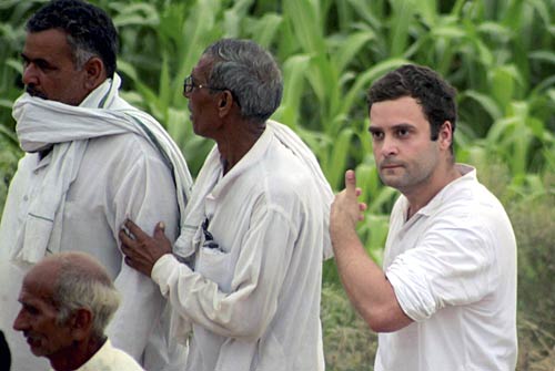 राहुल की 'पदयात्रा' की ताजा तस्‍वीरें । भट्टा में भड़की आग