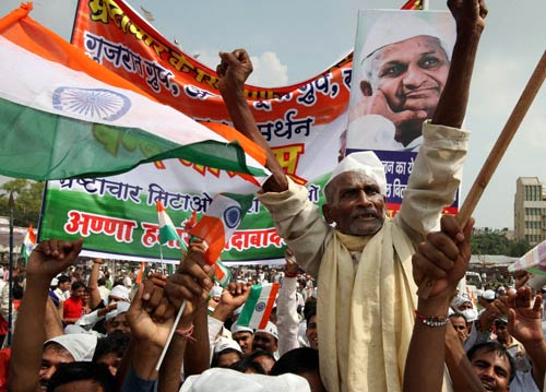 अन्‍ना लहर में झूम रहा भारत... | मैं भी अन्‍ना, तू भी अन्‍ना