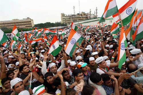 अन्‍ना लहर में झूम रहा भारत... | मैं भी अन्‍ना, तू भी अन्‍ना