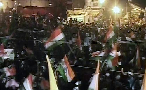 जनसंसद की जीत का जश्‍न | मैं भी अन्‍ना, तू भी अन्‍ना...