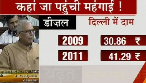 महंगाई से जनता परेशान, संसद में बहस