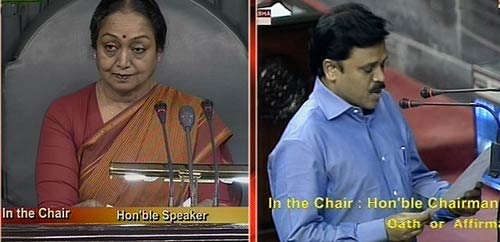 संसद के दोनों सदनों में विपक्ष का हंगामा