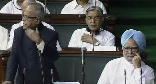 महंगाई पर विपक्ष के सवाल का प्रणव ने दिया जवाब