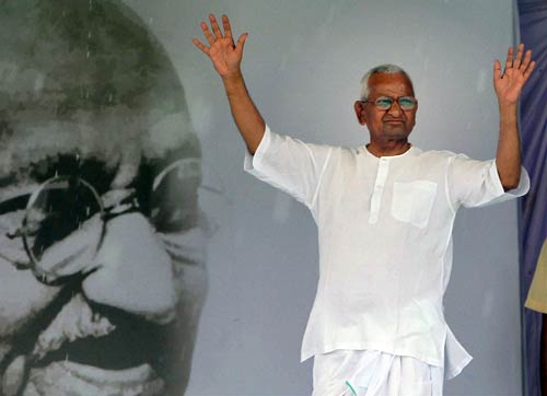 अन्‍ना के अनशन को युवा समर्थन...| अलबेले समर्थक