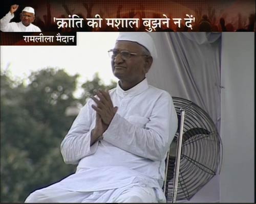 रामलीला मैदान में अन्‍ना 'लीला' । अन्ना के अलबेले समर्थक...