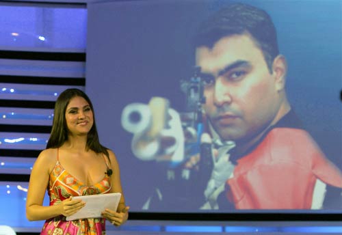 लारा दत्ता ने लॉन्‍च किया सैमसंग का नया गैलेक्‍सी टैब