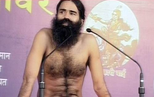 रामदेव ने झांसी से शुरू की स्वाभिमान यात्रा