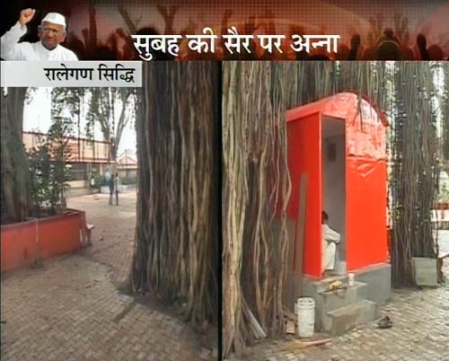 मौन साधना के लिए अन्‍ना की कुटिया तैयार...