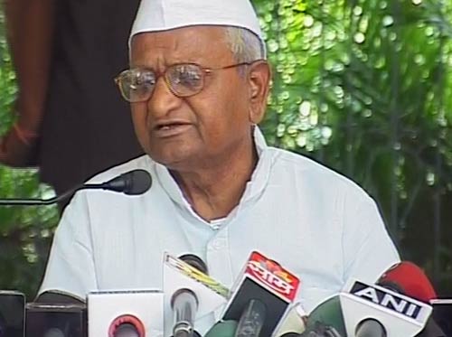 अन्‍ना हजारे ने फिर भरी हुंकार