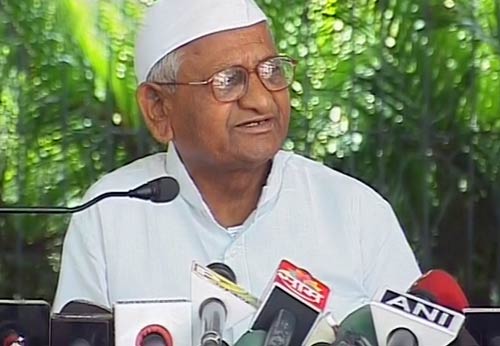 अन्‍ना हजारे ने फिर भरी हुंकार