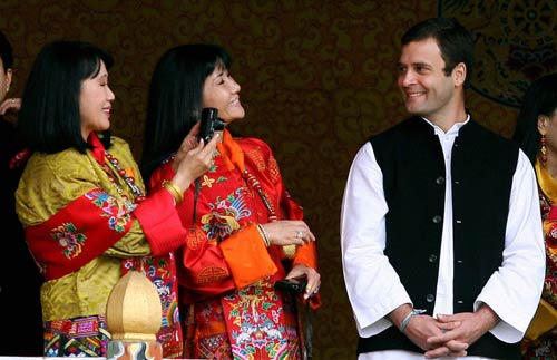 भूटान: शाही शादी में शामिल हुए राहुल गांधी