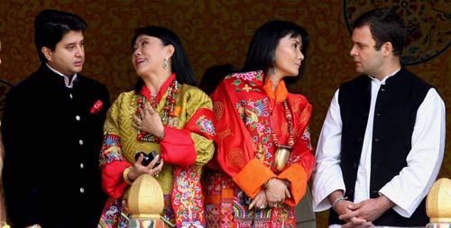 भूटान: शाही शादी में शामिल हुए राहुल गांधी