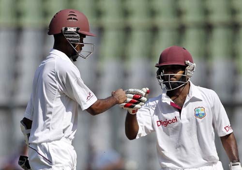 वानखेड़े में पहला दिन कैरेबियाई बल्लेबाजों के नाम