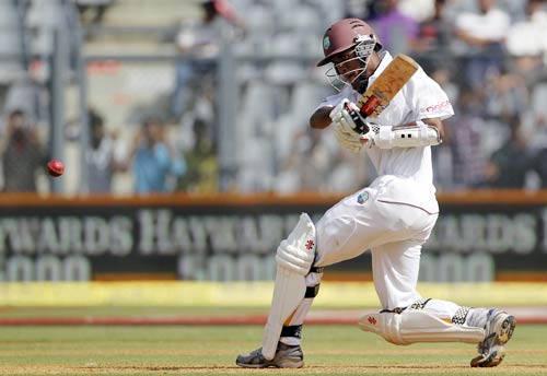 वानखेड़े में पहला दिन कैरेबियाई बल्लेबाजों के नाम