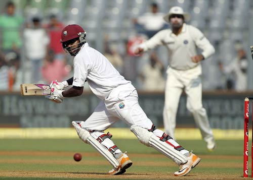 वानखेड़े में पहला दिन कैरेबियाई बल्लेबाजों के नाम