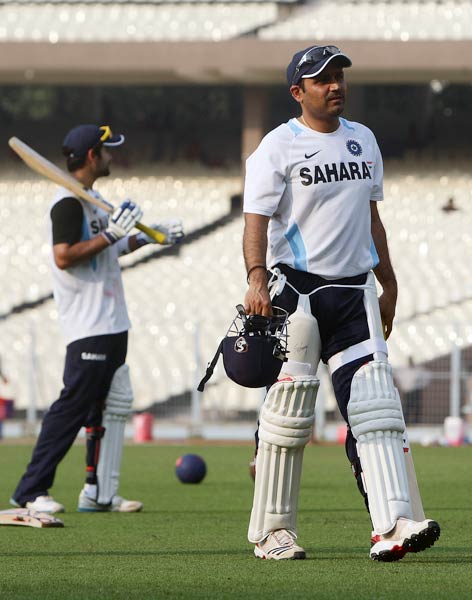 ईडेन गार्डेन में टीम इंडिया ने किया अभ्‍यास