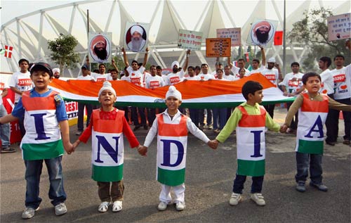 दिल्ली हाफ मैराथन के अनोखे रंग